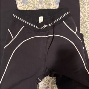 Alo Black Leggings Airbrush High- Waist